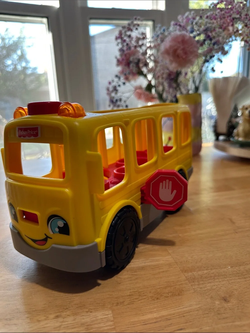 Fisher-Price Yellow and Red School Bus. Sounds work. Lights Work.